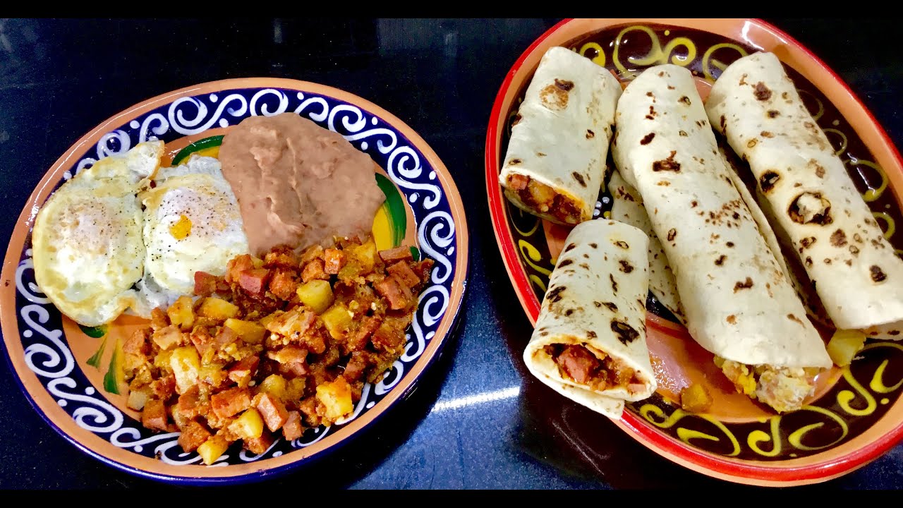 BURRITOS DE ALMUERZO MEXICANOS MUY FACIL Y BARATOS!!