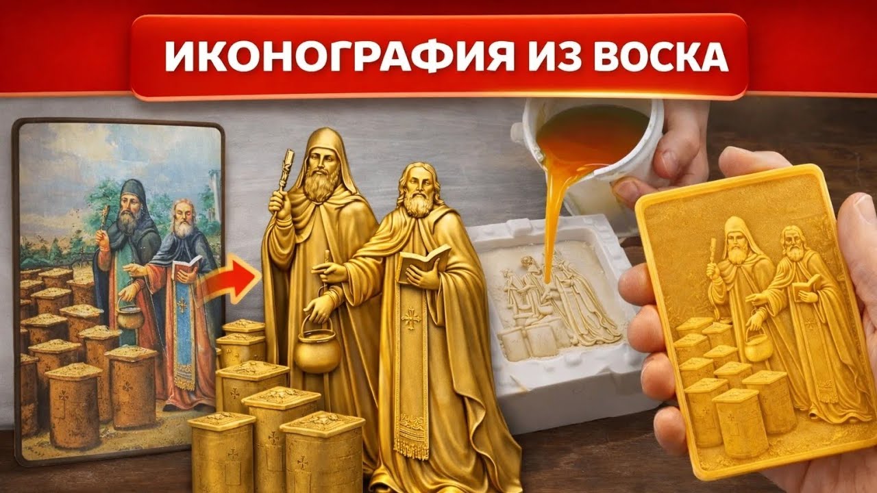 Иконография из воска - от картинки до восковой иконы
