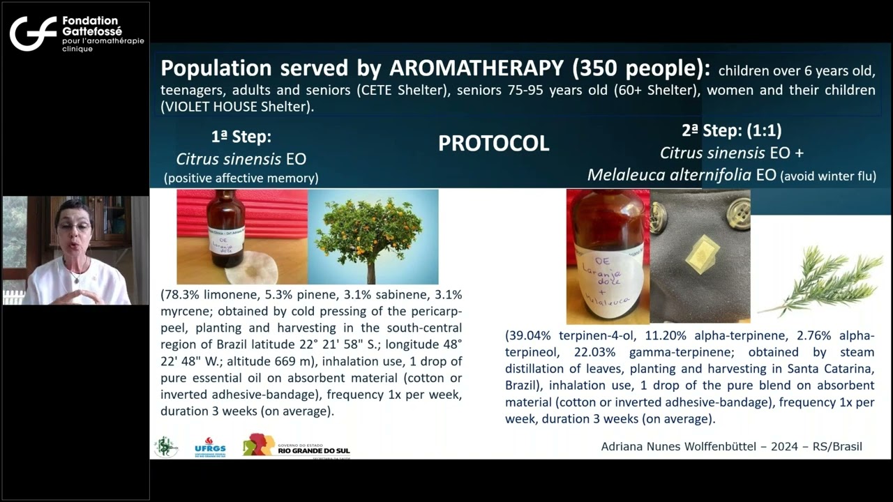 Protocole aromatique les sinistrés d’inondation, Dr Adriana N. Wollfenbüttel - Aromashowcase 2024
