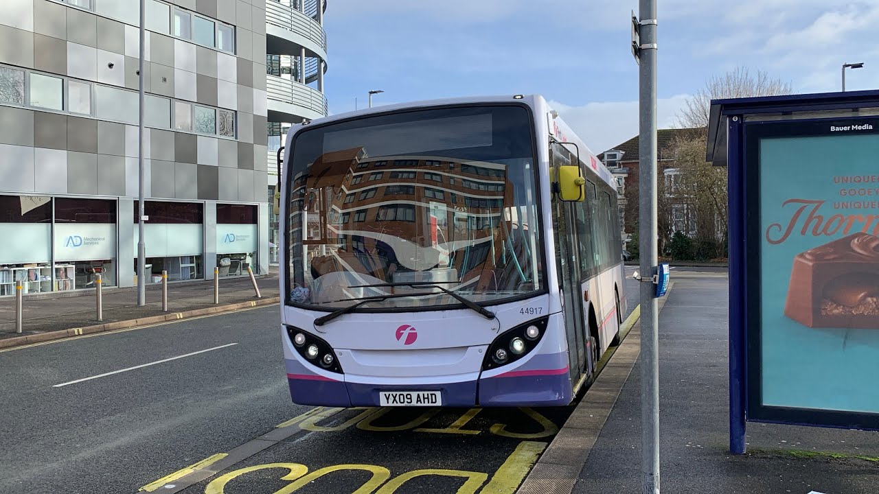 First Solent E200 Dart 44917 to Cosham Interchange on Route 22 (SHORTEST RIDE)