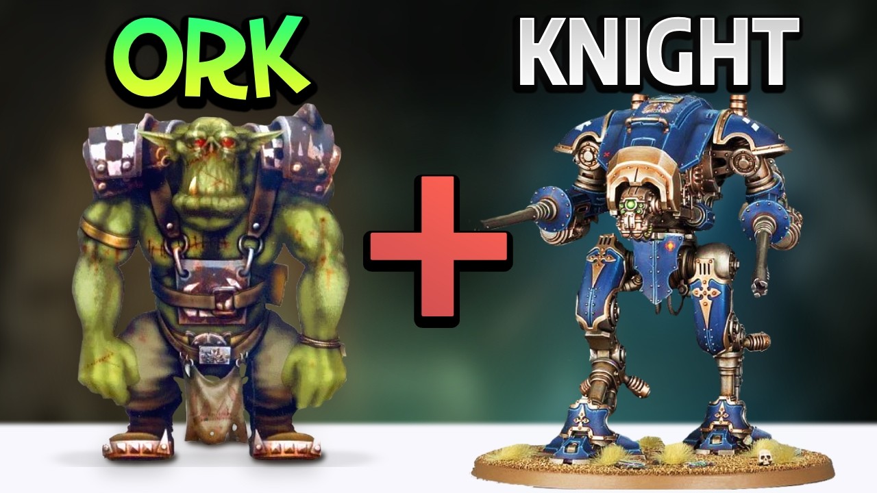 My Big Ork Monstrosity! Kitbashing a Broken Armiger with a Flying Boat