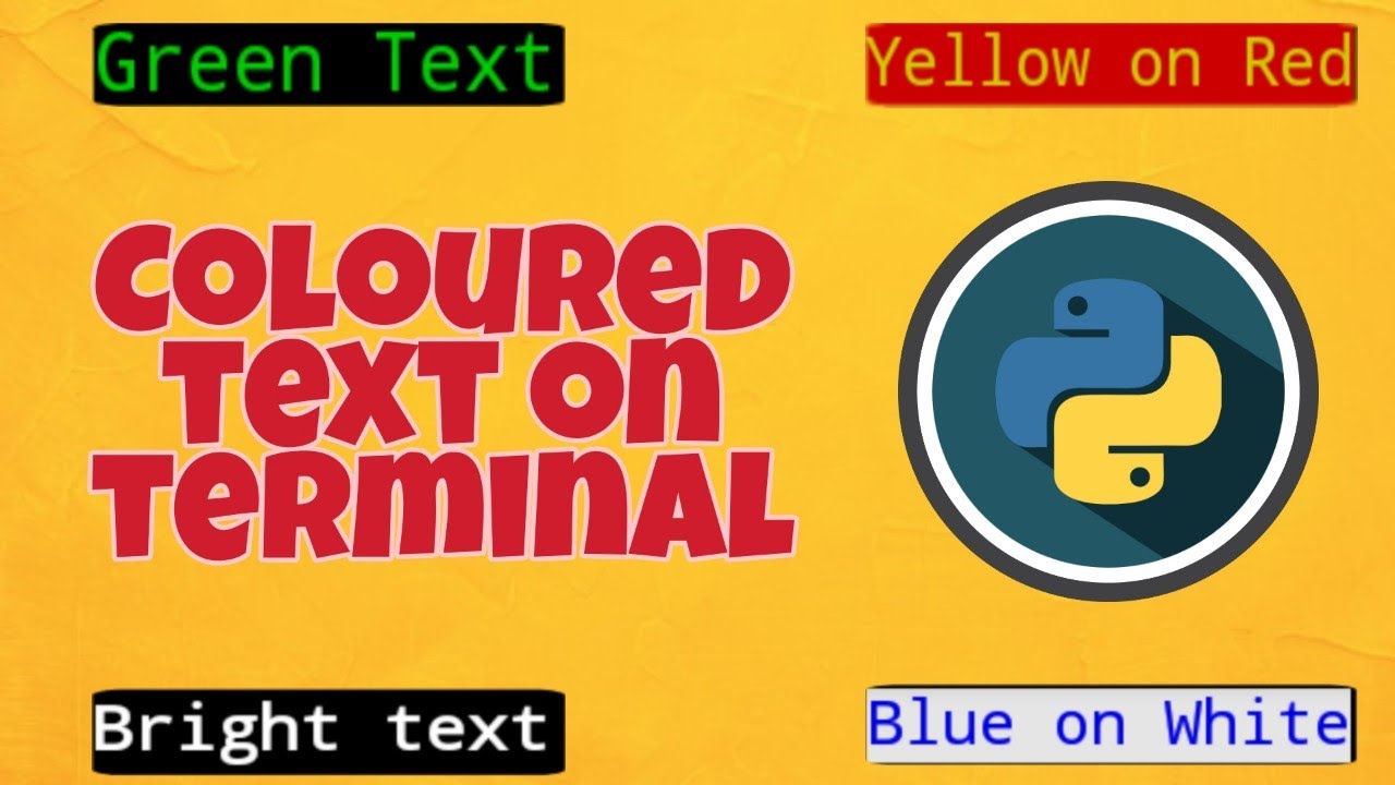 How to add Custom colors to text on Terminal? | Python mini project |Crazy Coders