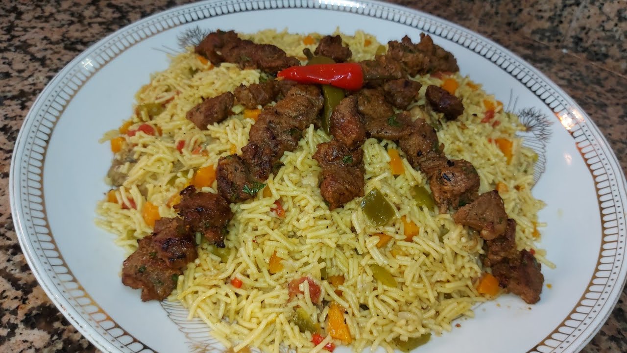 شعرية بطريقتي الخاصة بالخضر والدجاج.صحية وبنينة،،👌👌😋