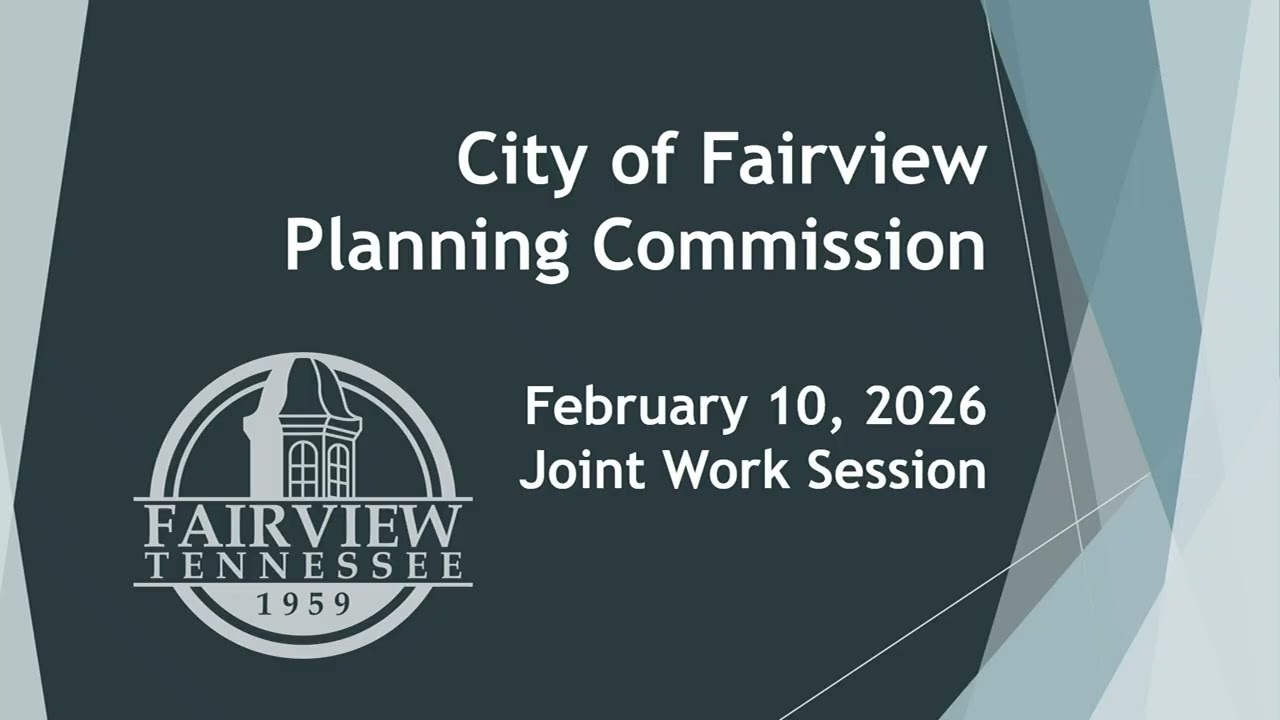Planning Commission Joint Work session 2 10 2026