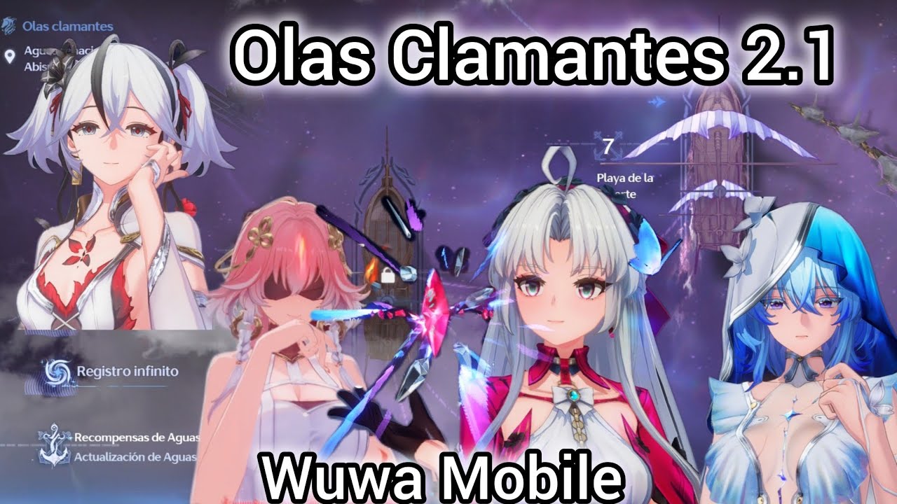 ¿Está difícil el nuevo Olas Clamantes? Wuwa 2.1 móvil gameplay.