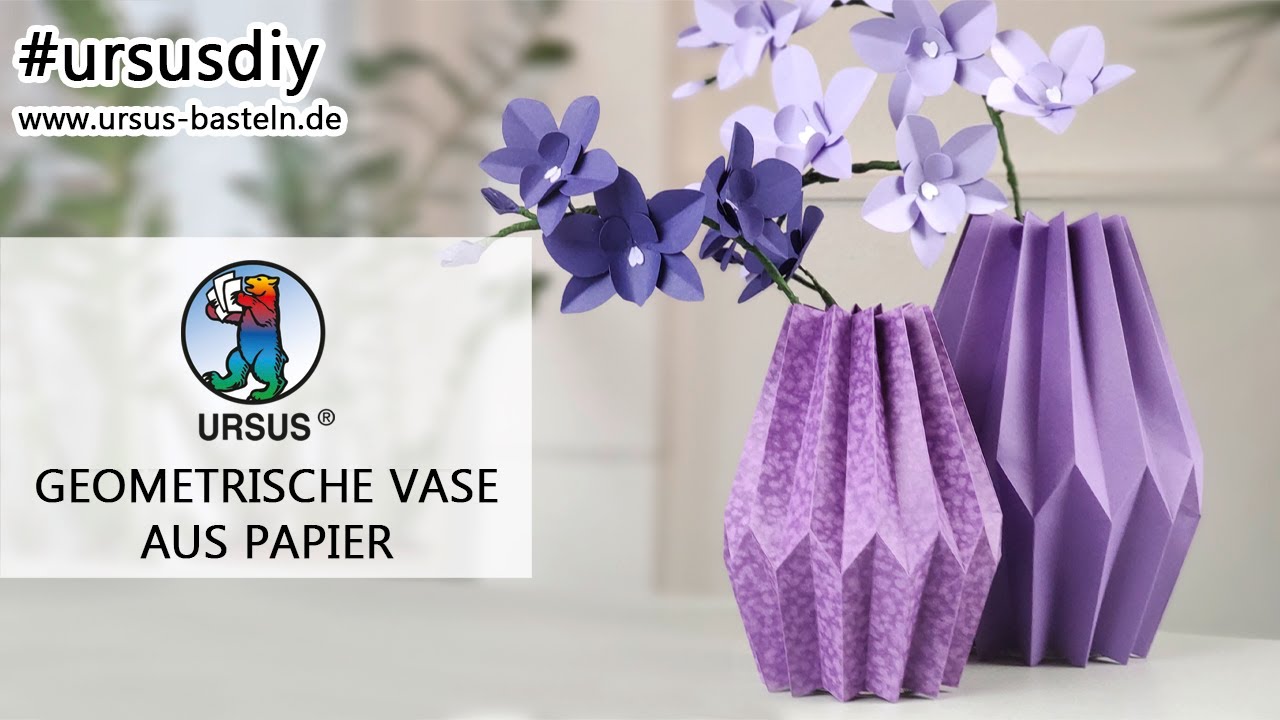 𝙂𝙚𝙤𝙢𝙚𝙩𝙧𝙞𝙨𝙘𝙝𝙚 𝙑𝙖𝙨𝙚 | Wunderschöne DIY Home-Deko aus Papier