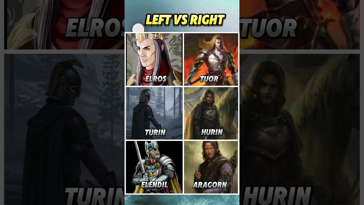 Left vs Right Men Edition #tolkien #lotrrop #silmarillion #middleearth #darksouls3 #eldenring
