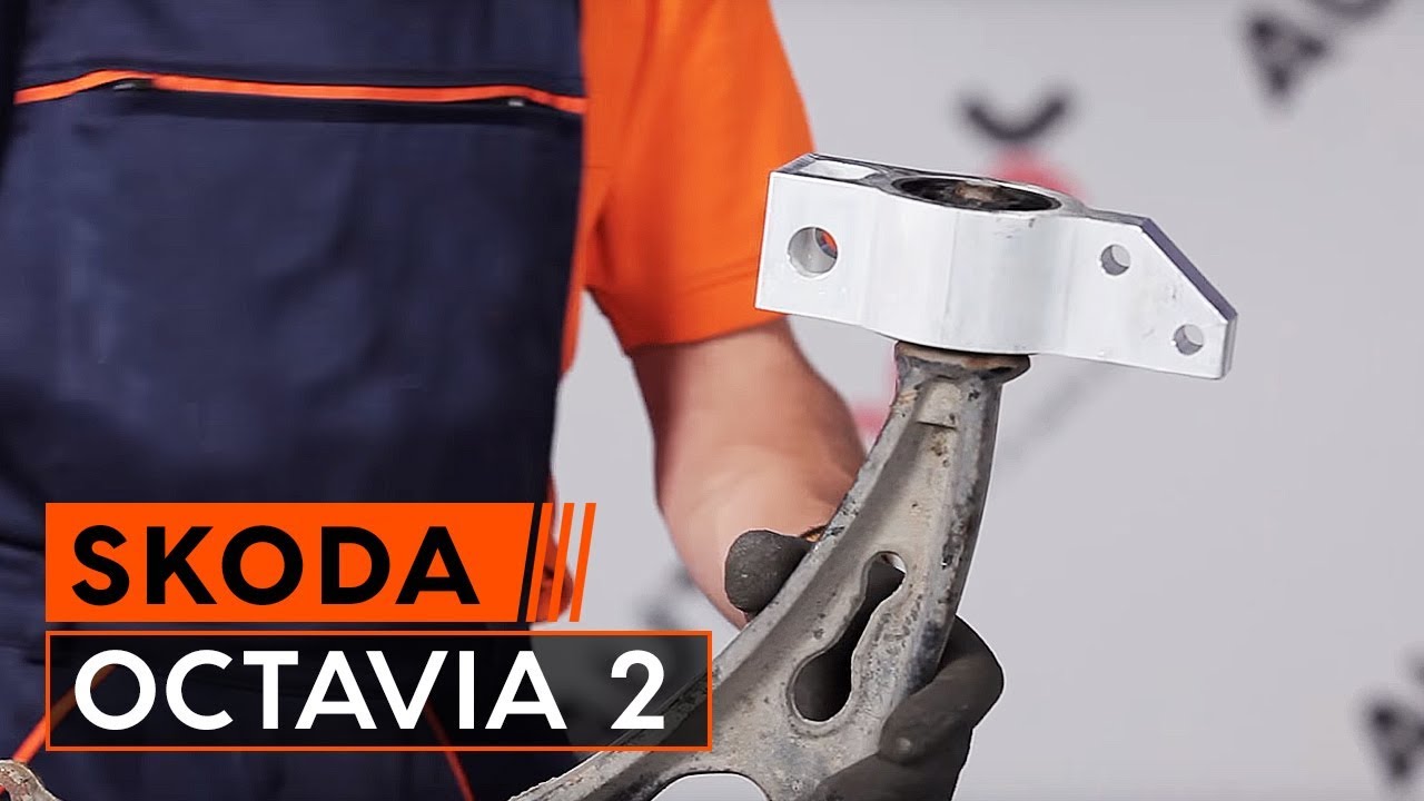 Instrucción: Cómo cambiar Soporte del brazo de control delantero en SKODA OCTAVIA 2 (1Z3)