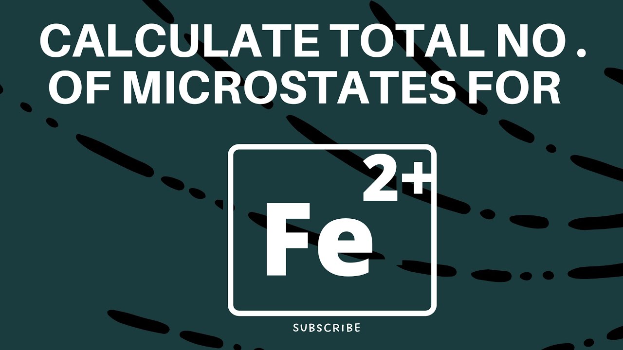 no. of microstates for d6 configuration | Degeneracy #chemistryaplus #chemistrytricks