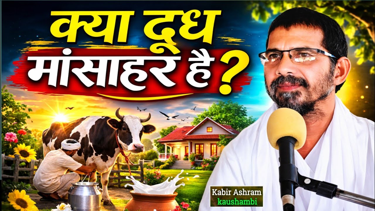 🐄 क्या दूध मांसाहार है?  Milk Veg or Non-Veg Truth | अंधविश्वास का सच |अहिंसा का संदेश #Viral #Truth