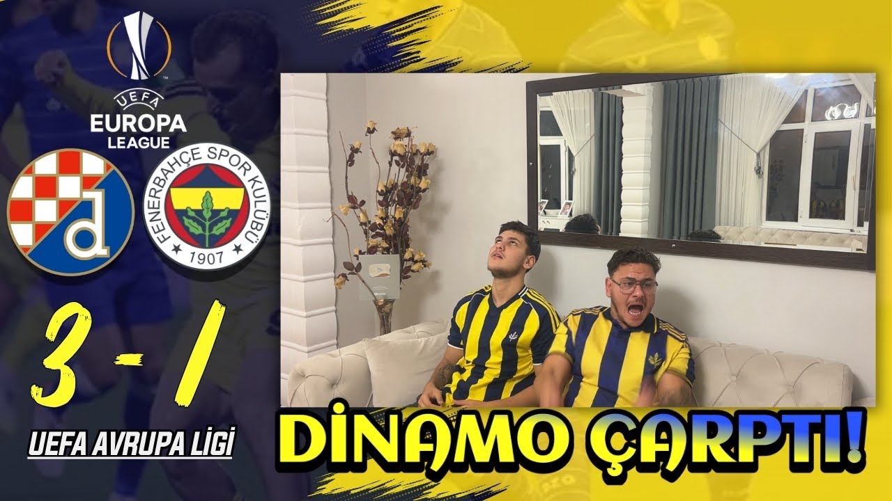 FANATİK 2 KARDEŞ FENERBAHÇE DİNAMO ZAGREB MAÇINI İZLERSE - DİNAMO ZAGREB 3-1 FENERBAHÇE