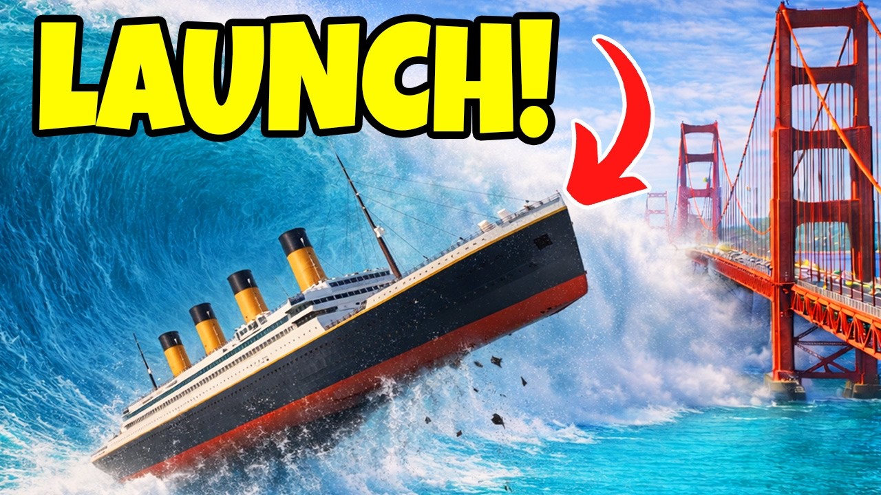 Tsunami YEETS CRUISE SHIP into GOLDEN GATE BRIDGE! Teardown