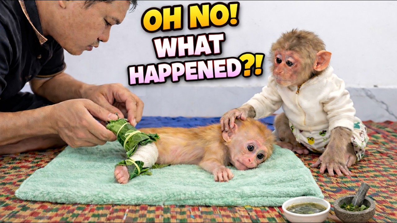 Oh No! BuNa Has a Sore Leg 😢 Kyo and Dad Are Taking Care of Him