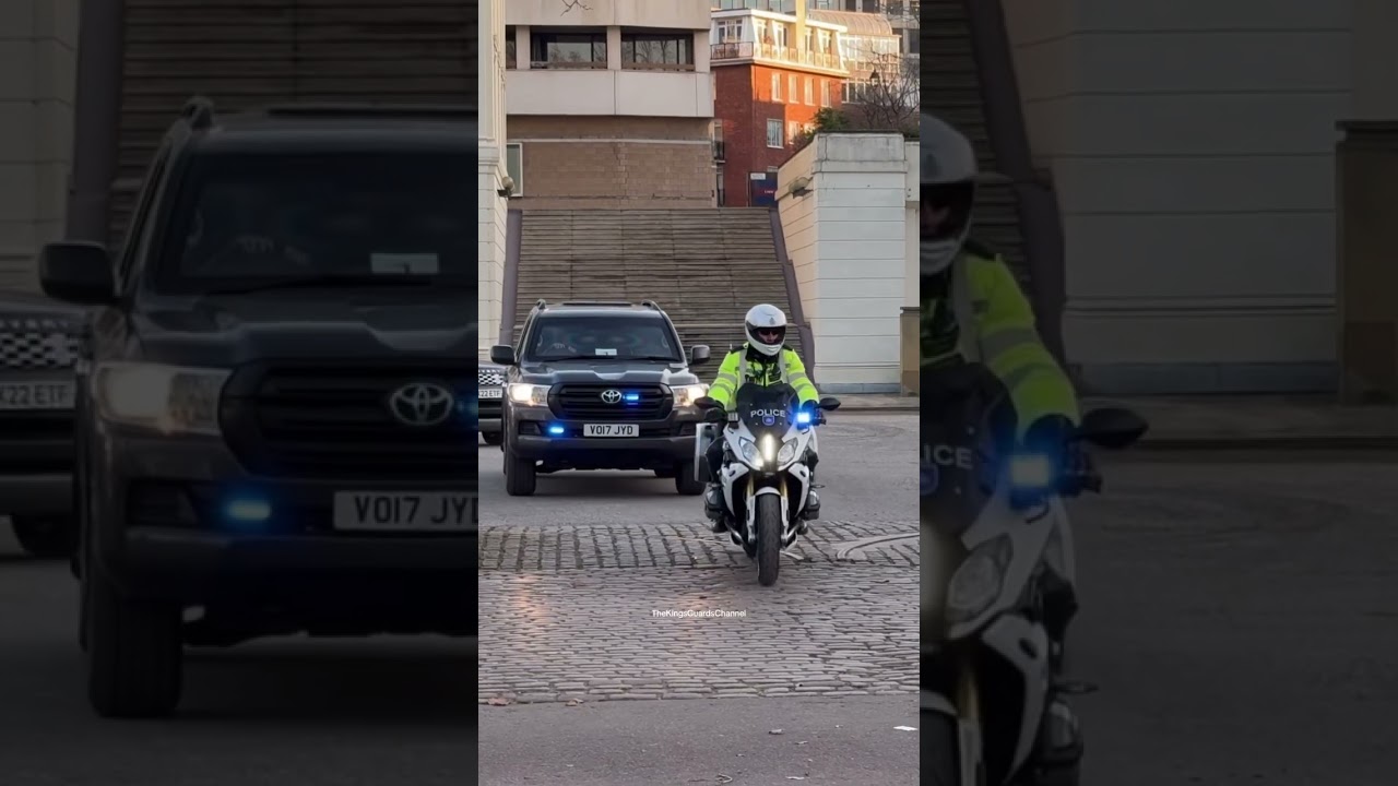POLICE ESCORT MASSIVE MOTORCADE 🚨