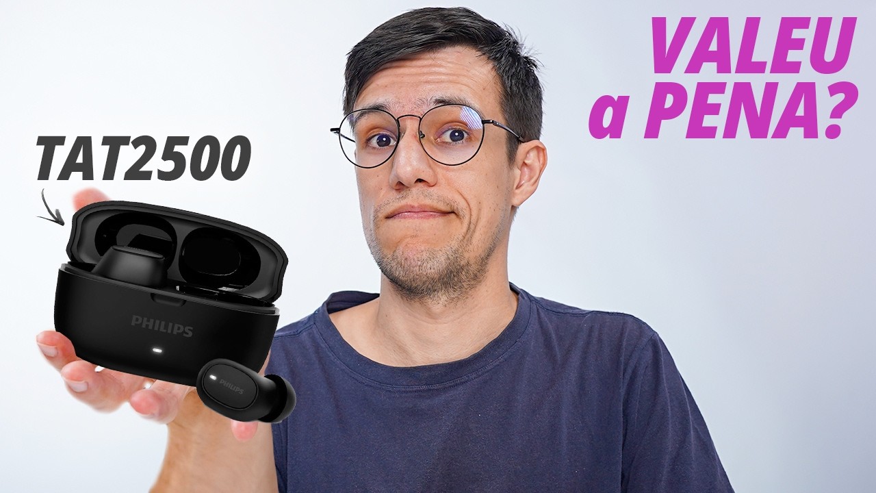 Philips TAT2500 FONE BARATO com ANC - Vale a Pena Comprar? Unboxing e Review Completo