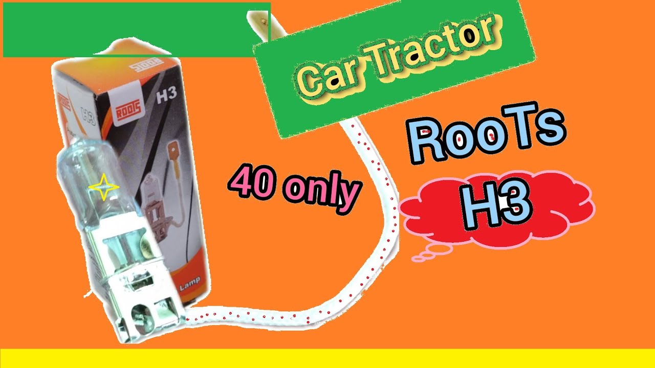 H3 Halogen Rear Bulb Unbox and fitting only 40 rs