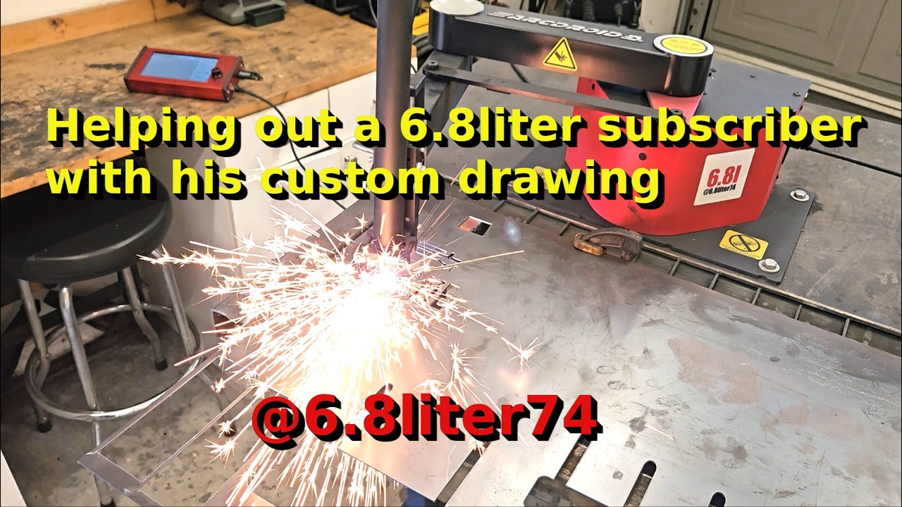 Improving a Subscriber's Drawing in Inkscape & Cutting It Out with My Arcdroid