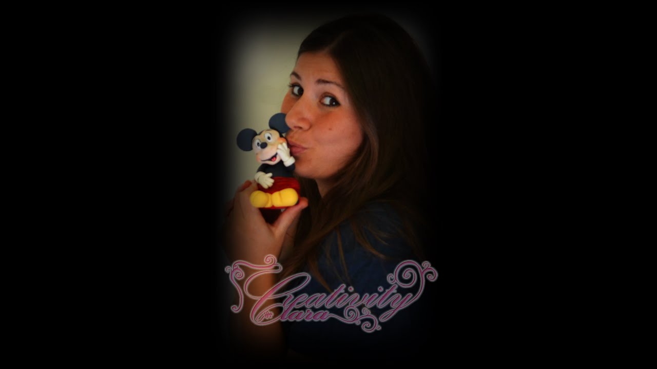 Tutorial Topolino in pasta di zucchero Mickey Mouse sugar paste tutorial cake topper torta decorata