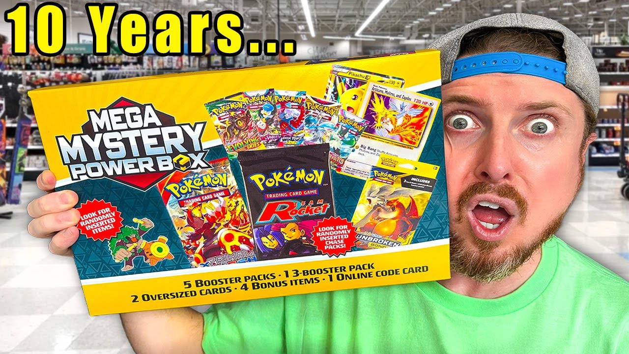 I Found 10 YEAR OLD Pokemon Cards in a Mystery Box! (opening it)