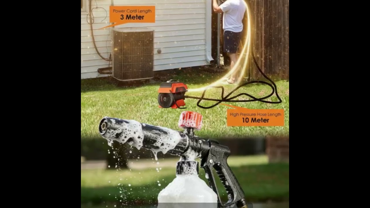 Shakti S5 1900W Pressure Washer: Power Wash! Car | Bike | Home Washer High Pressure | Multipurpose |