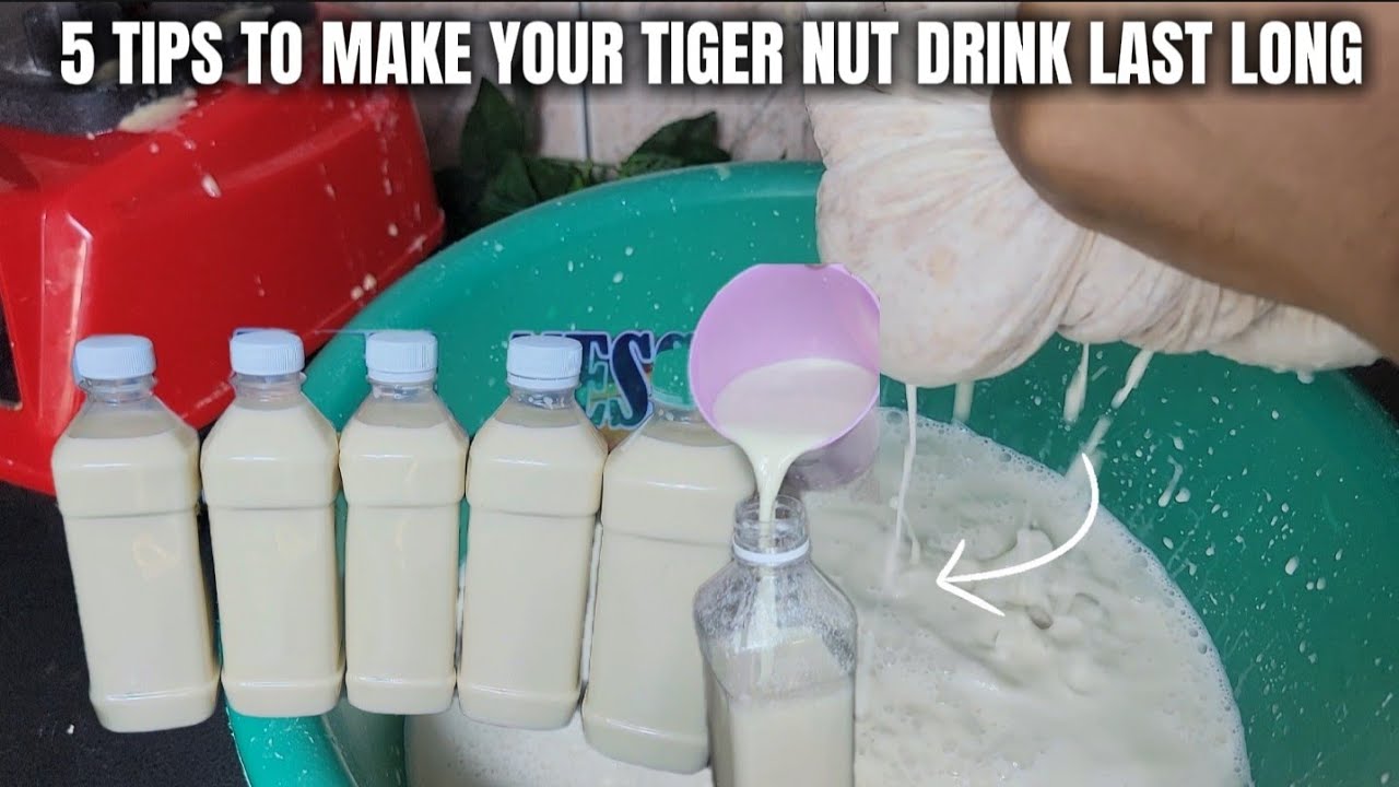 HOW TO MAKE YOUR TIGER NUT DRINK LAST LONG AND HAVE THE PERFECT TASTE AND AROMA.