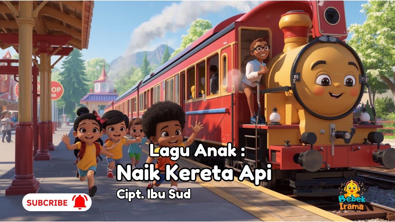 naik kereta api (Cip. Ibu Sud)  | Lagu Anak Indonesia Terpopuler | lagu anak ceria