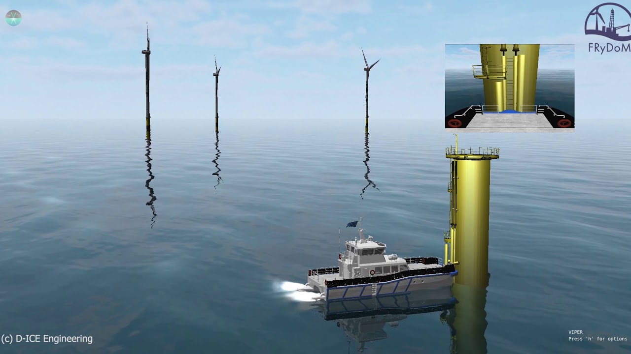 FRyDoM - High Fidelity Simulation of Boat Landing operation