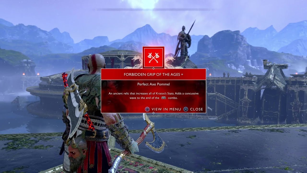 Steps to get Secret Axe Pommel in God of War