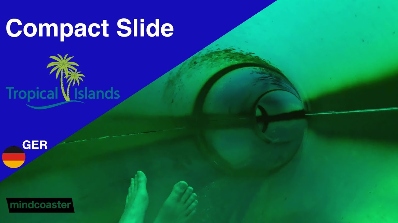Compact Slide light green Tropical Islands | Polin Waterparks