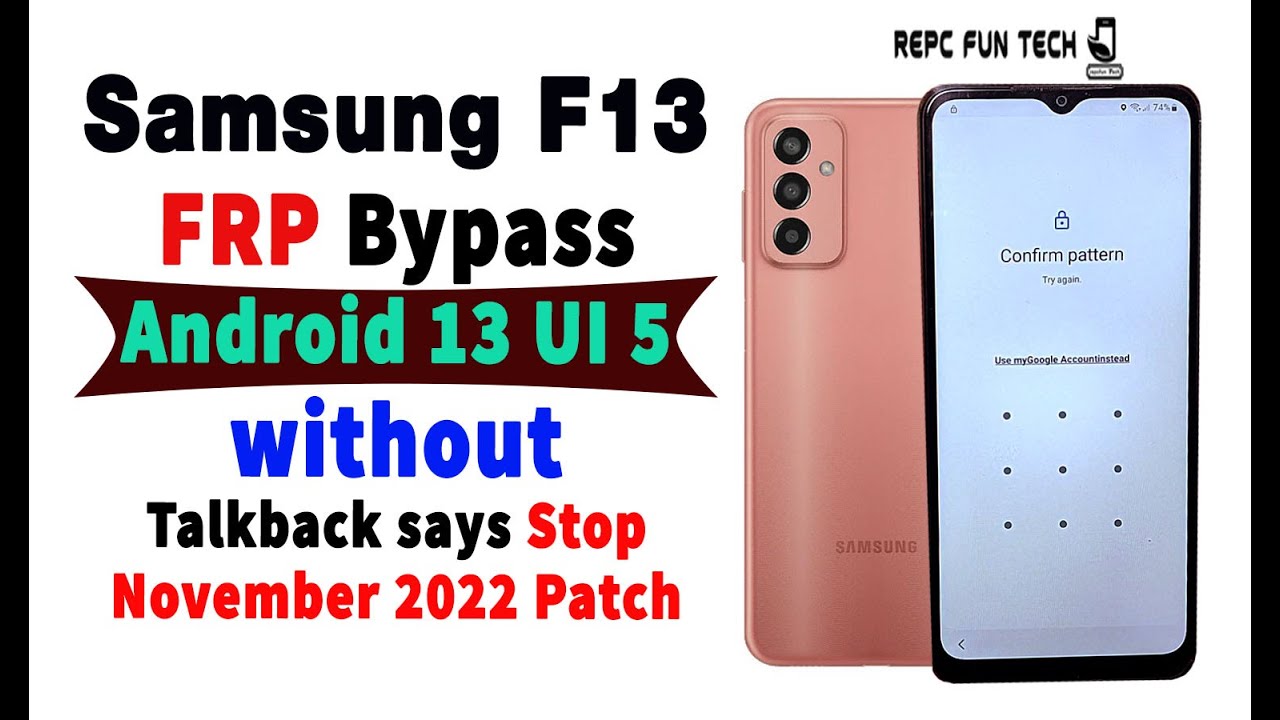 android 13  frp bypass | smsung f13 frp talkback not working | sm-e135f frp 2023