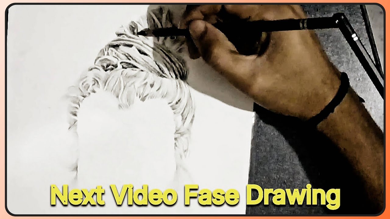 Premanand Ji Maharaj Hair Sketch Art | Charcoal Pencil Drawing ✏️