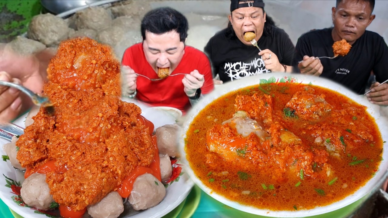 G1L4 !! LUDESIN SAMBAL DI BAKSO LEGEND MAS KADIR YANG UDAH JUALAN 47 TAHUN !!