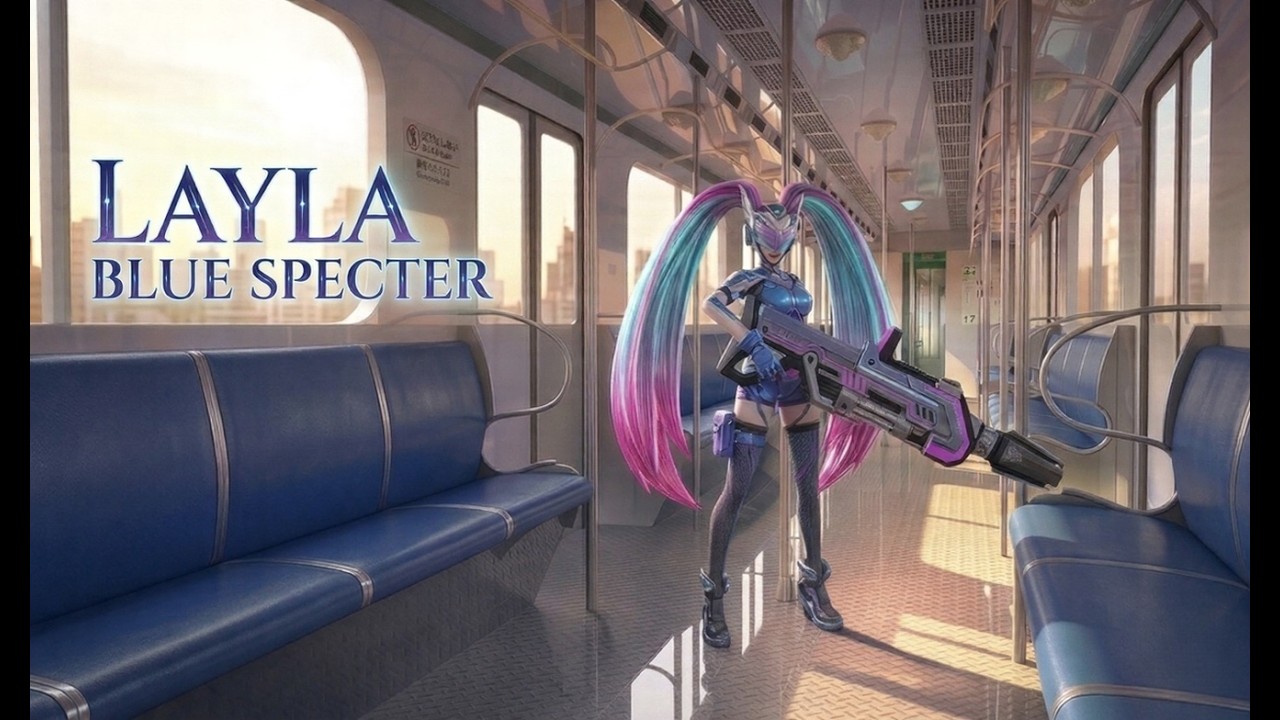 Layla Blue Specter Skin Gameplay