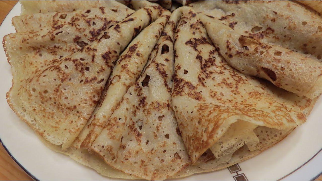 Заварные блины на кефире