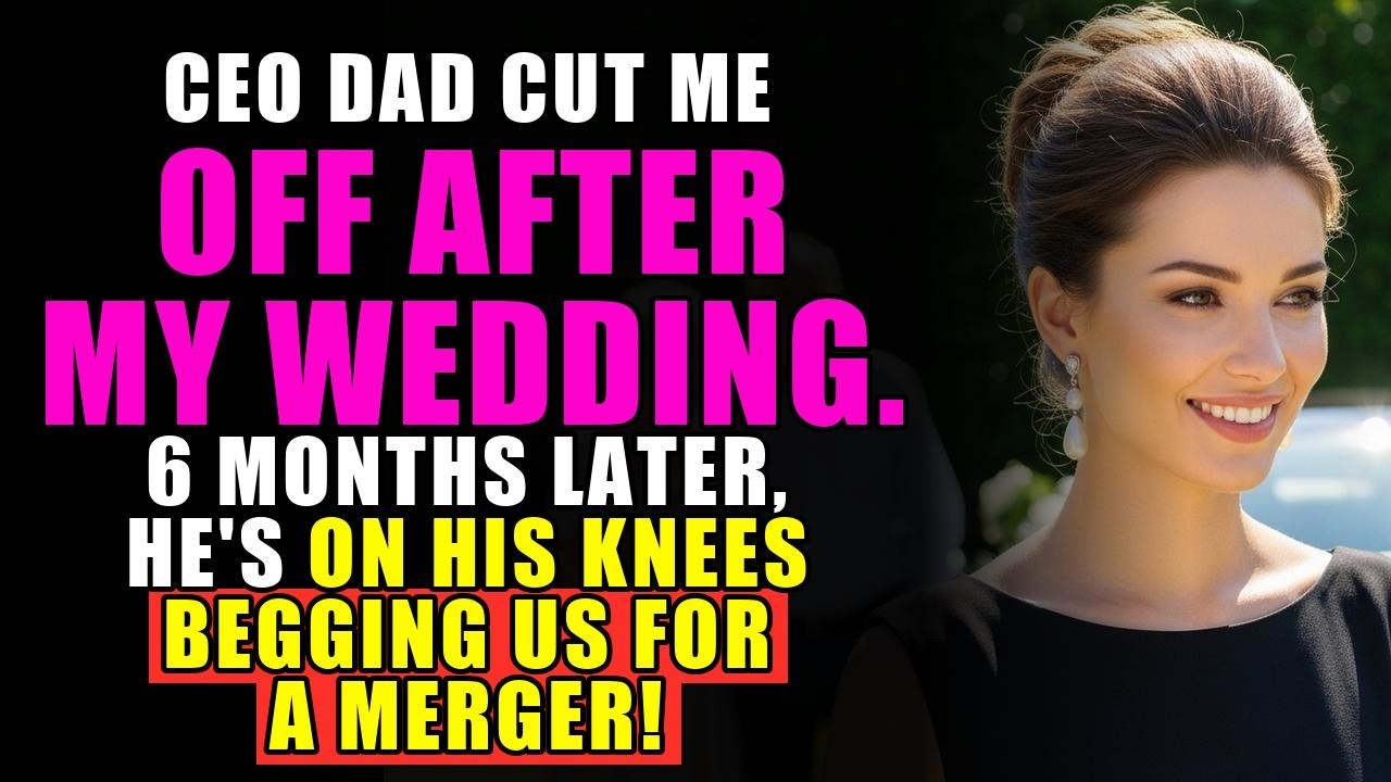 My rich CEO dad cut me off after my wedding—6 months later, he was on his knees begging my poor husb