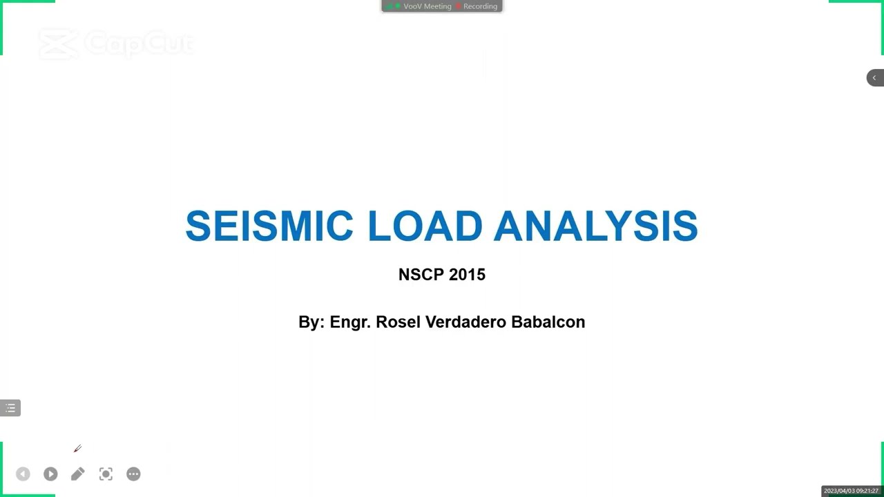 1 Seismic Design Considerations In Accordance to NSCP 2015