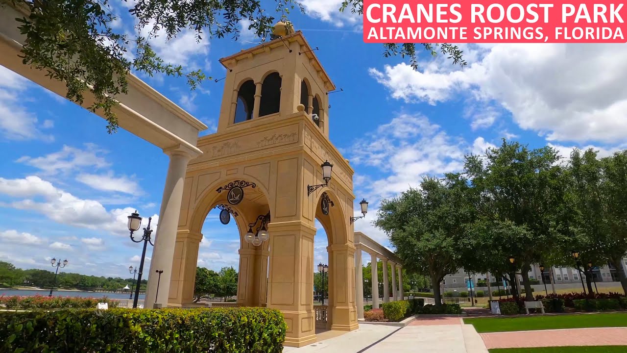 Walking around Cranes Roost Park in Altamonte Springs, Florida