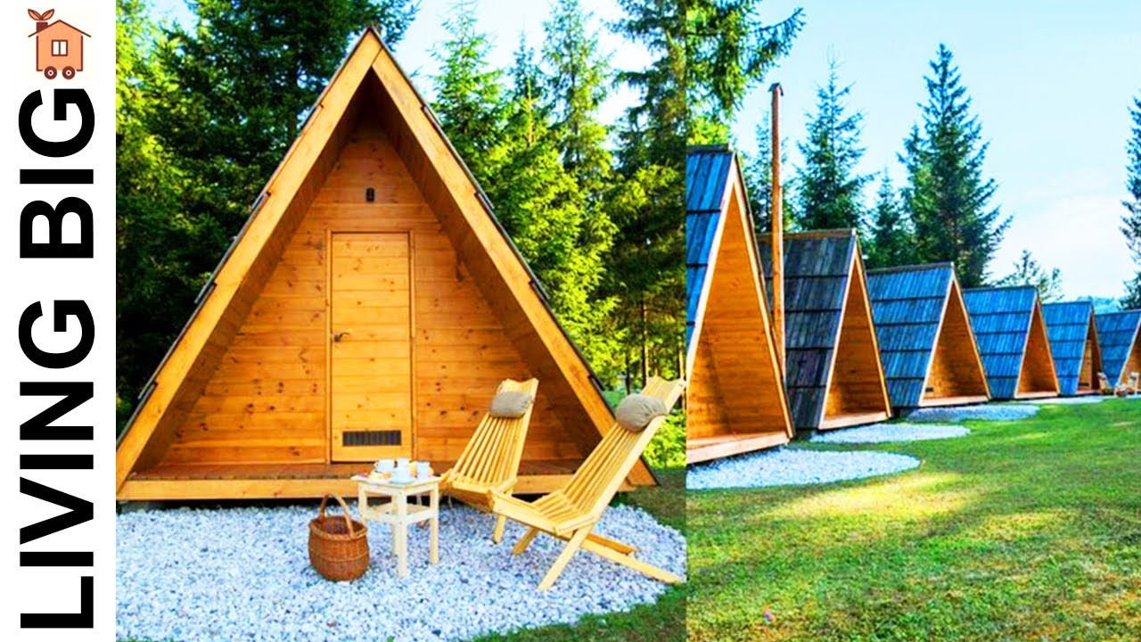 A Frame Cabin, A-frame Pod Micro Cabins in Slovenia