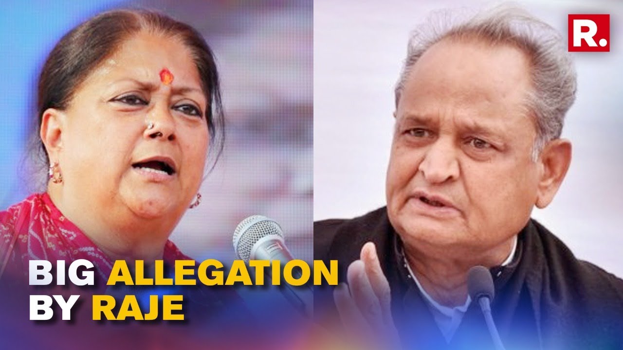 BJP's Vasundhara Raje Calls Out Ashok Gehlot Government For 'misuse of power' Ahead Of RS polls