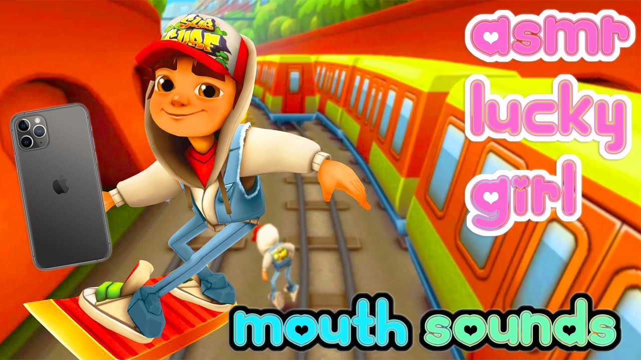 ASMR Gaming 🍀 Subway Surfers Oxford Relaxing Hard Candy + Mouth Sounds on iPhone 11 Pro 💤