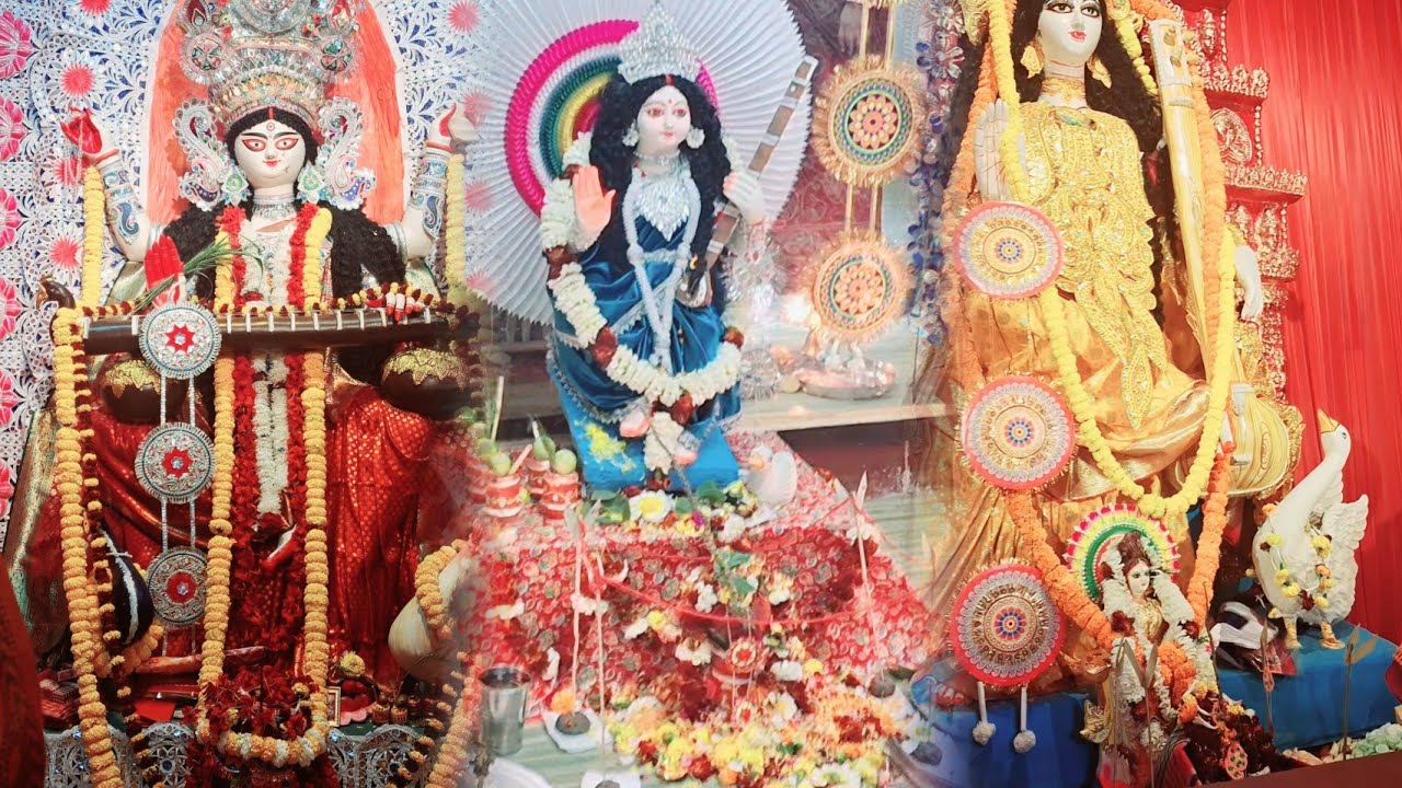 সরস্বতী পূজার কাটানো কিছু মুহূর্ত 