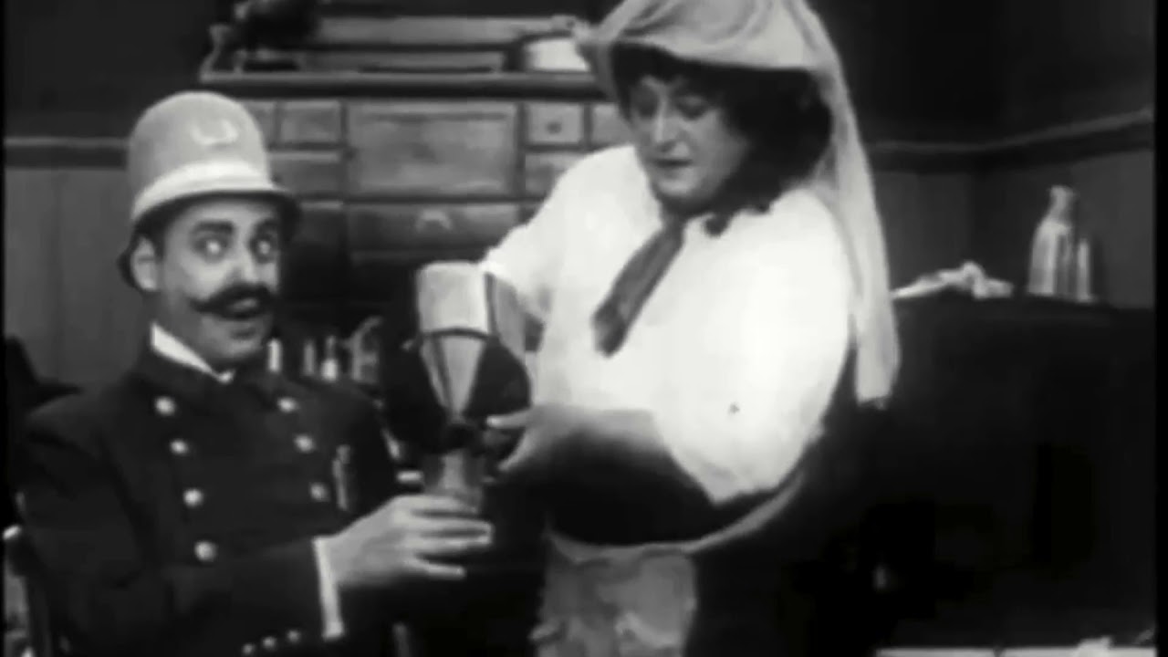 Keystone Cops Love Loot & Crash 1915 Vintage Movie
