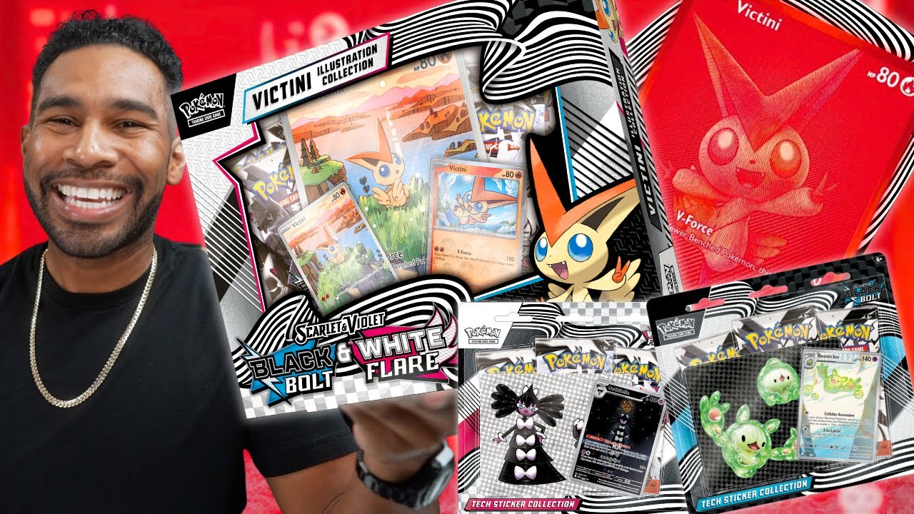 Victini Illustration Collection Box & Tech Stickers