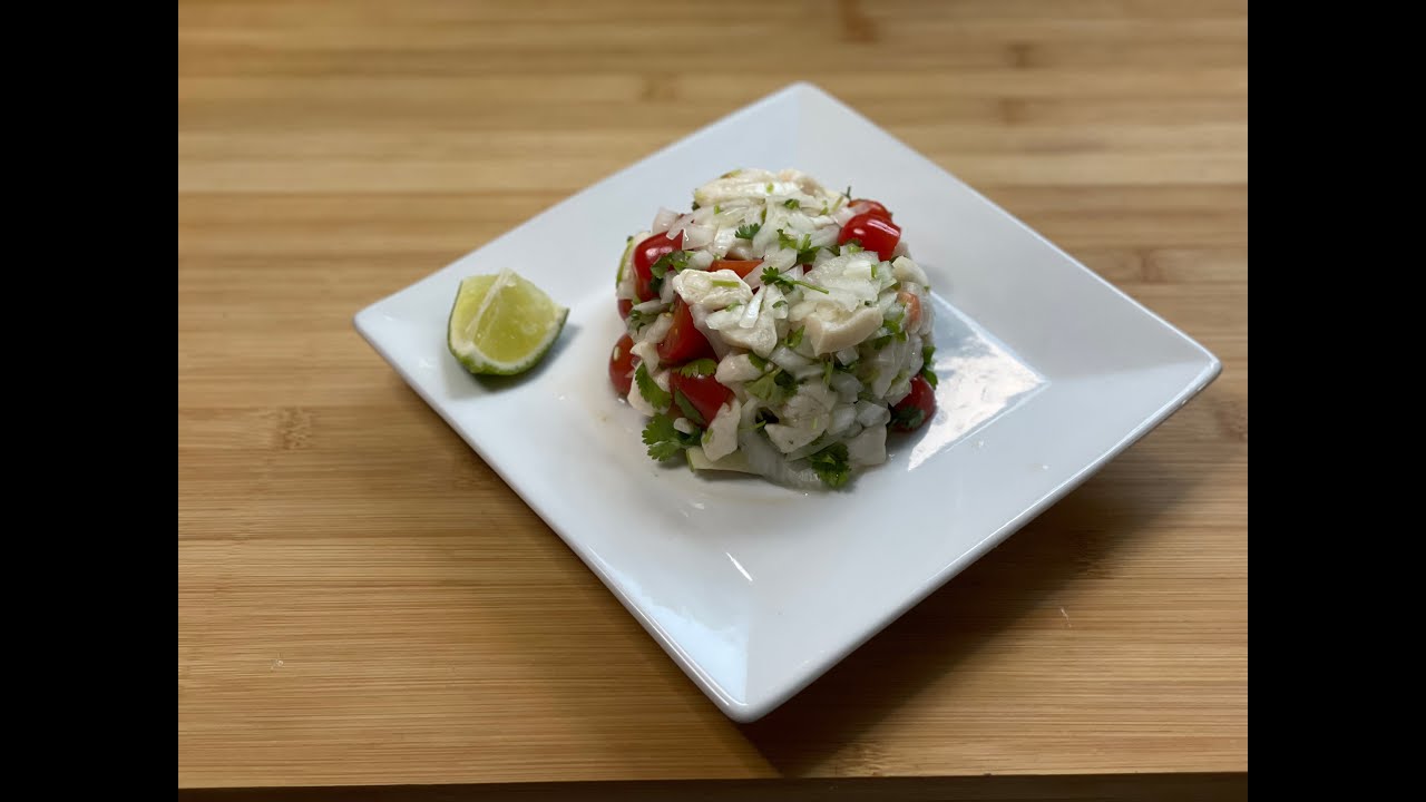 6 Ingredient Belizean Conch Ceviche  (detailed recipe)