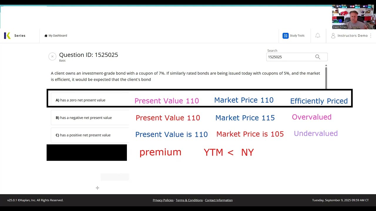 Net Present Value - Series 65 and Series 66 Exam