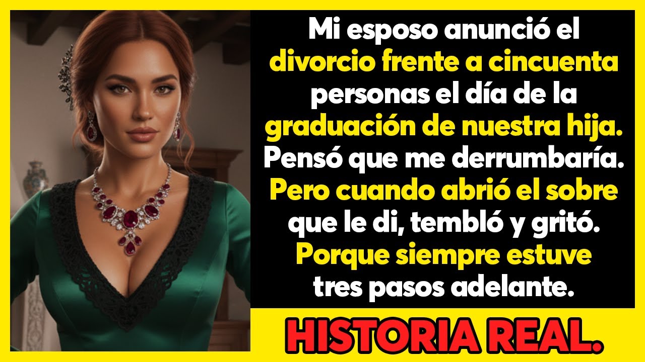 Mi esposo anunció el divorcio en la graduación de nuestra hija, pero tembló al leer…