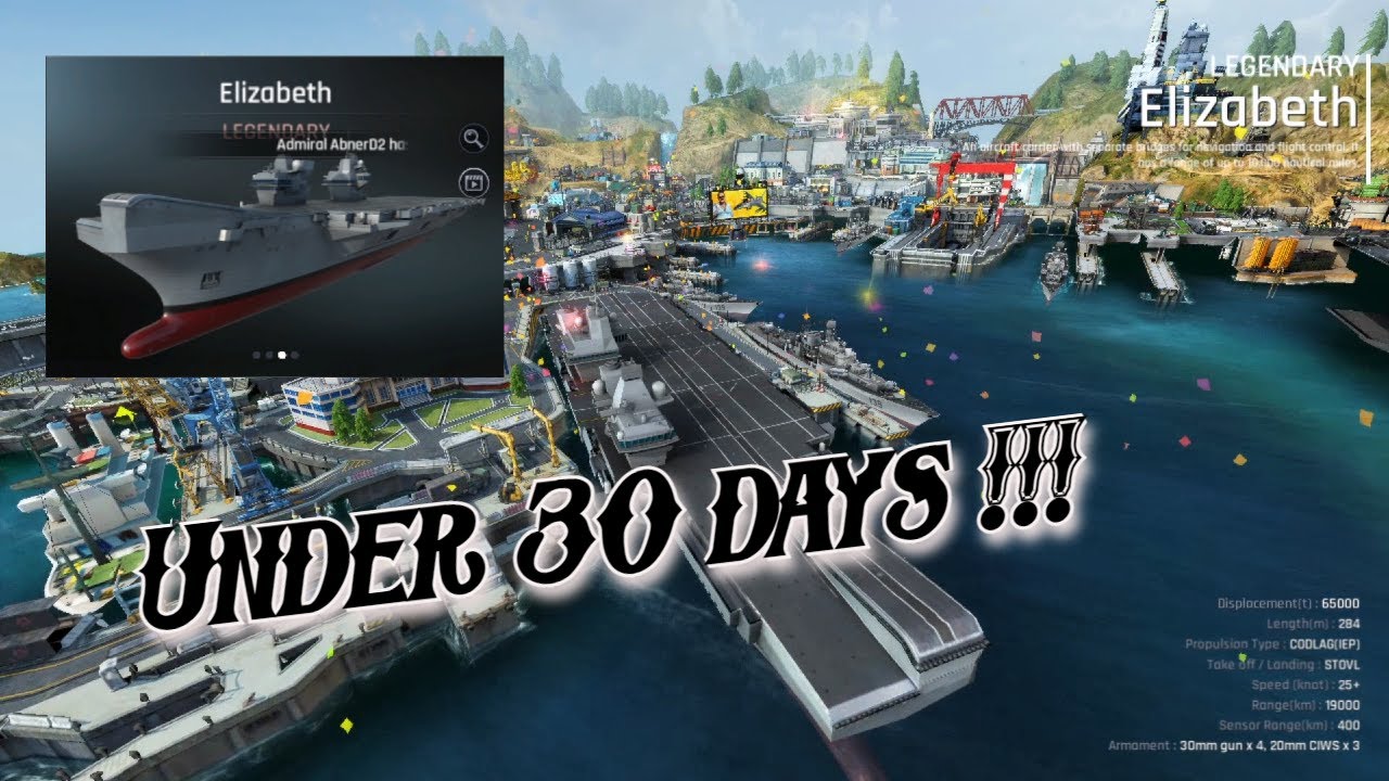 Gunship Battle Elizabeth Carrier in 30 days Crypto Conflict
