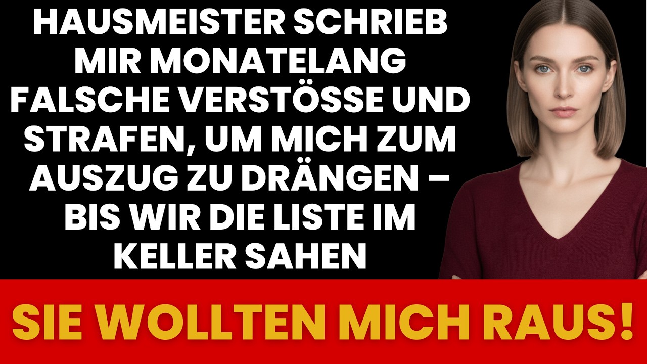 HAUSMEISTER SCHICKTE MIR FALSCHE ABMAHNUNGEN, UM MICH RAUSZUDRÄNGEN – BIS WIR SEINEN PLAN FANDEN
