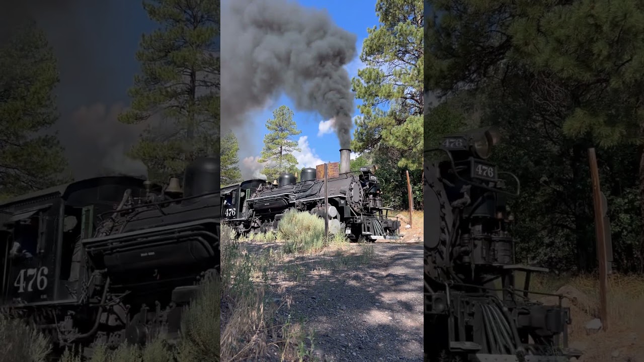 D&SNG 476 and 493 stomping up to rockwood #K28 #narrowgauge #durangocolorado #K37 #riogrande