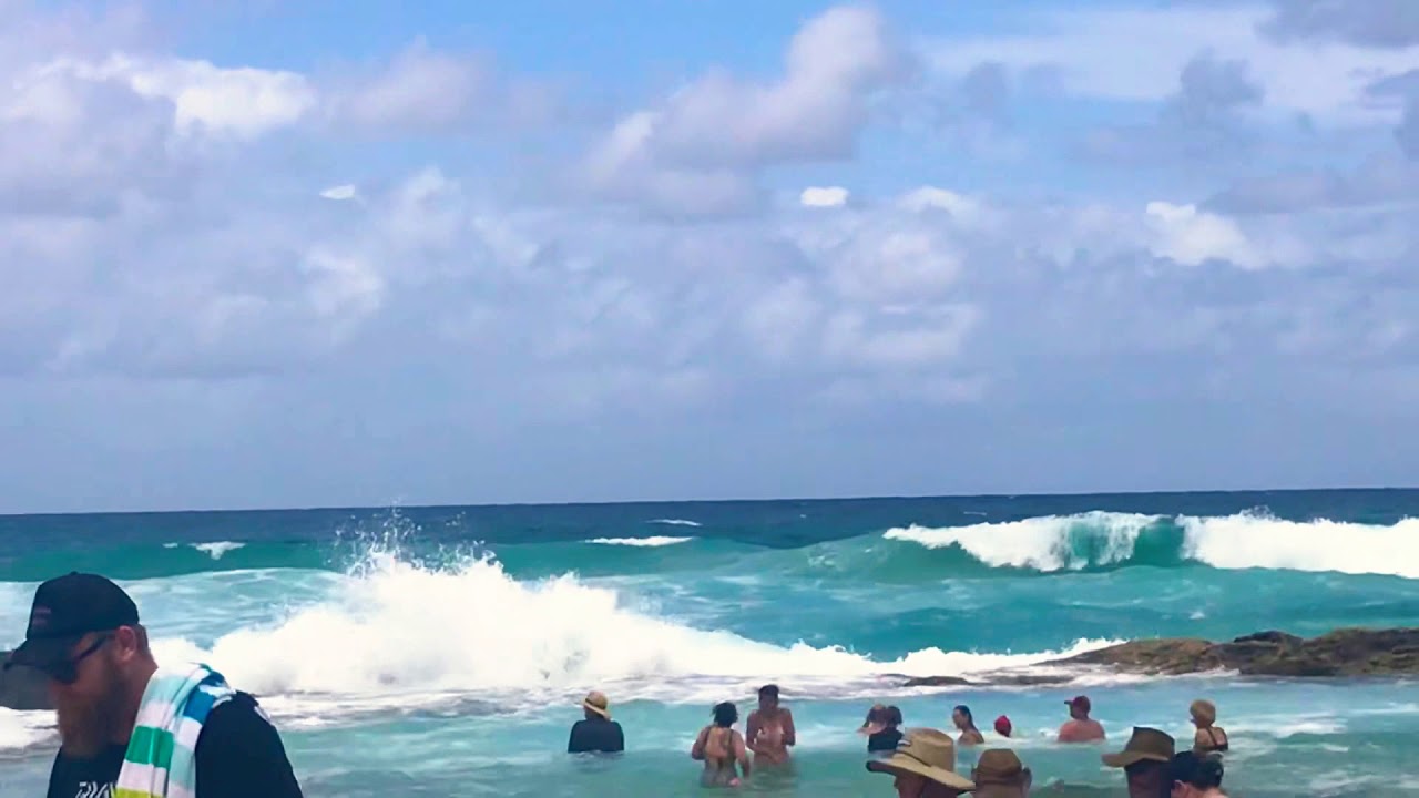 Champagne Pools the best waves bubbling water pool Fraser Island